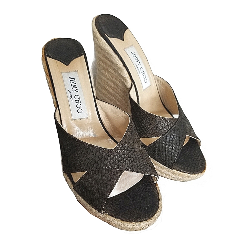 Jimmy Choo Dovina Platform Espadrille Wedge Sandal